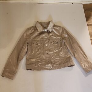 Chico's  Metallic Tan Jacket